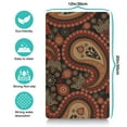 thumbnail image 5 of Elegant Paisley Dog Food Mat - Absorbent Non-Slip Pet Bowl Mat - Boho Floral Design - Large Size for Messy Eaters - 12x19 Inches, 5 of 5
