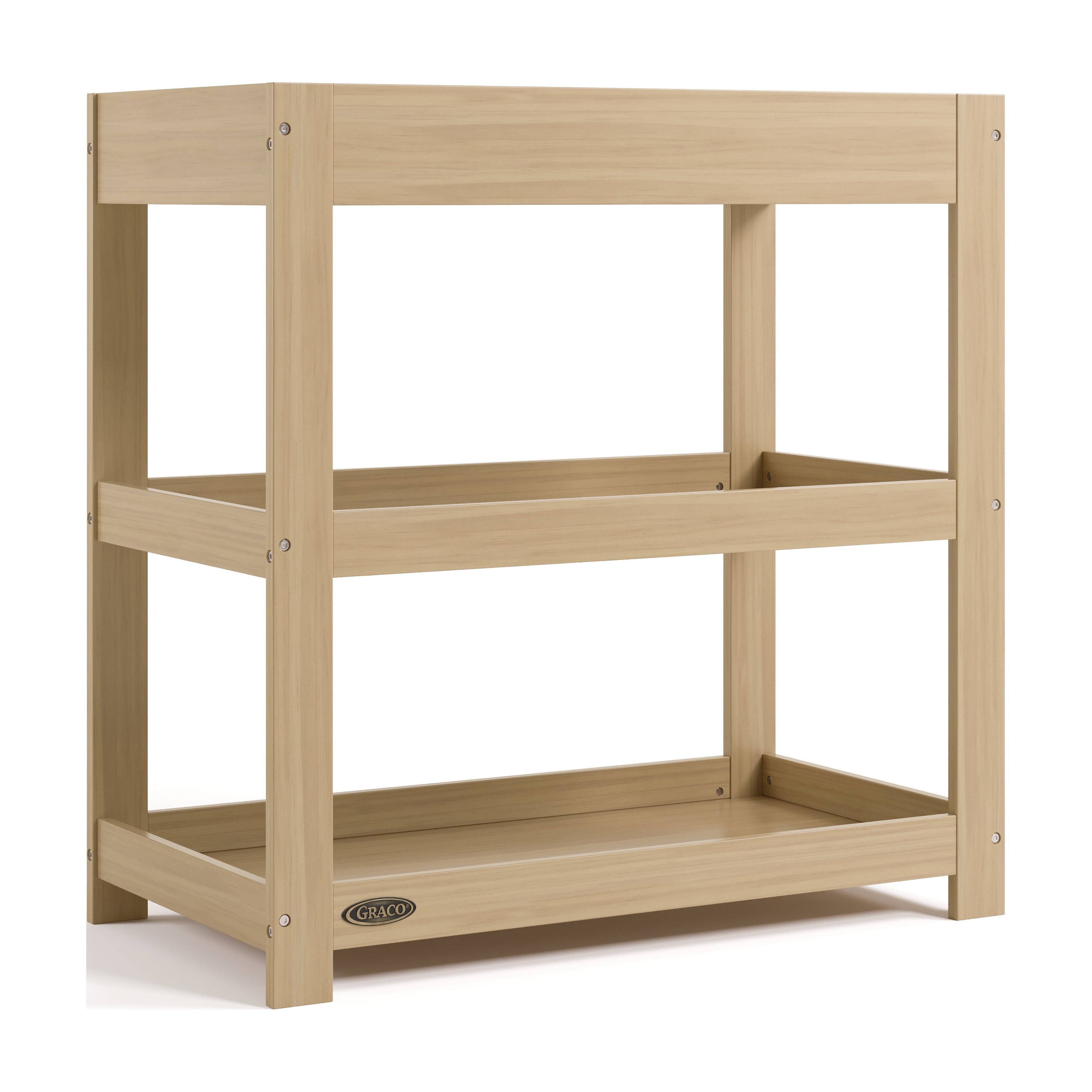 Graco Customizable Infant Changing Table with Changing Pad, Driftwood