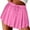 Pink, variant on Kilaqueen Women Pleated Tennis Skirts High Waisted Ruffle Flowy Athletic Golf Comfy Running Yoga Workout Skorts with Drawstring Summer Outfits