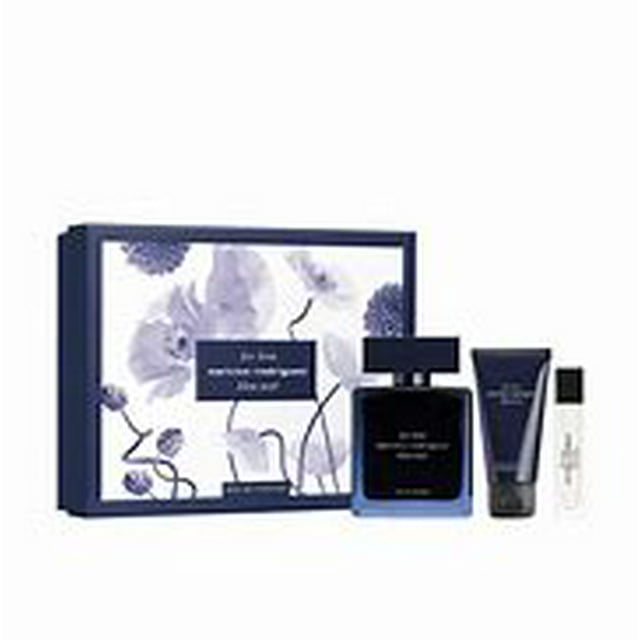 SET NARCISO RODRIGUEZ FOR HIM BLUE NOIR Narciso Rodriguez Eau de Parfum 100 ml + 10 ml + Gel de Ducha 50 ml Hombre