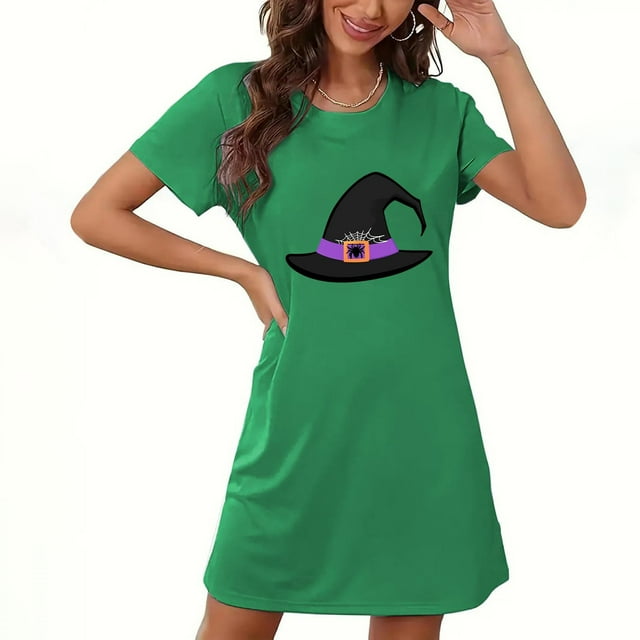 Womens Halloween Shirts Short Sleeve Casual Fashion for All Seasons