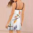 thumbnail image 2 of Colorful Autumn Watercolor Leaves Sweet Elegant Slip Dress Women Korean Kawaii Dress, 2 of 6