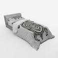 thumbnail image 2 of Ambesonne Tribal Bedding Set 3 Pcs, Turtle Maori, Twin, Black and White, 2 of 2