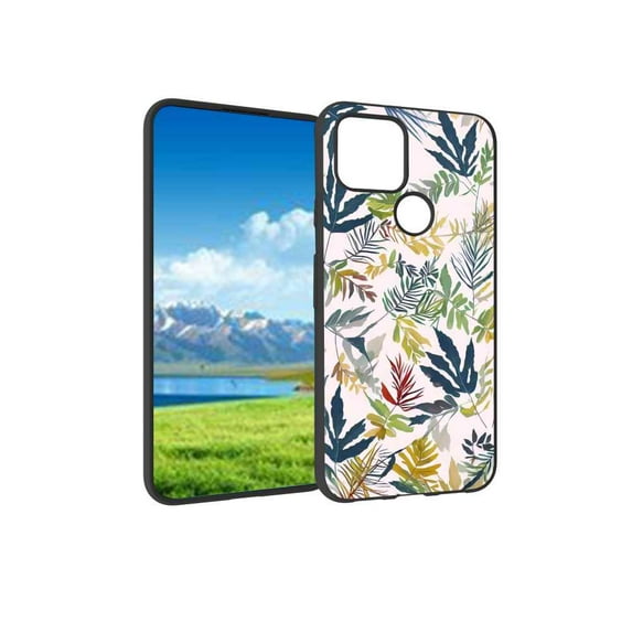 Leaves-172 Phone Case, Degined for Google Pixel 5(2020) Case Men Women, Flexible Silicone Shockproof Case for Google Pixel 5(2020)
