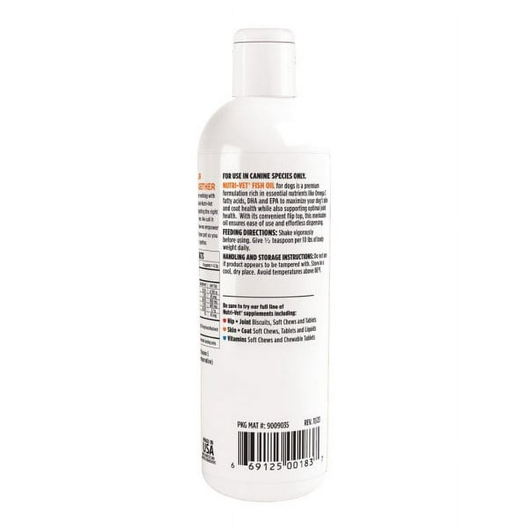 Nutri Vet Skin and Coat Fish Oil for Dogs 12 oz
