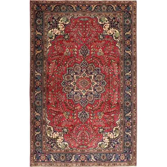 Ahgly Company Indoor Rectangle Traditional Dark Almond Brown Medallion Area Rugs, 3' x 5'