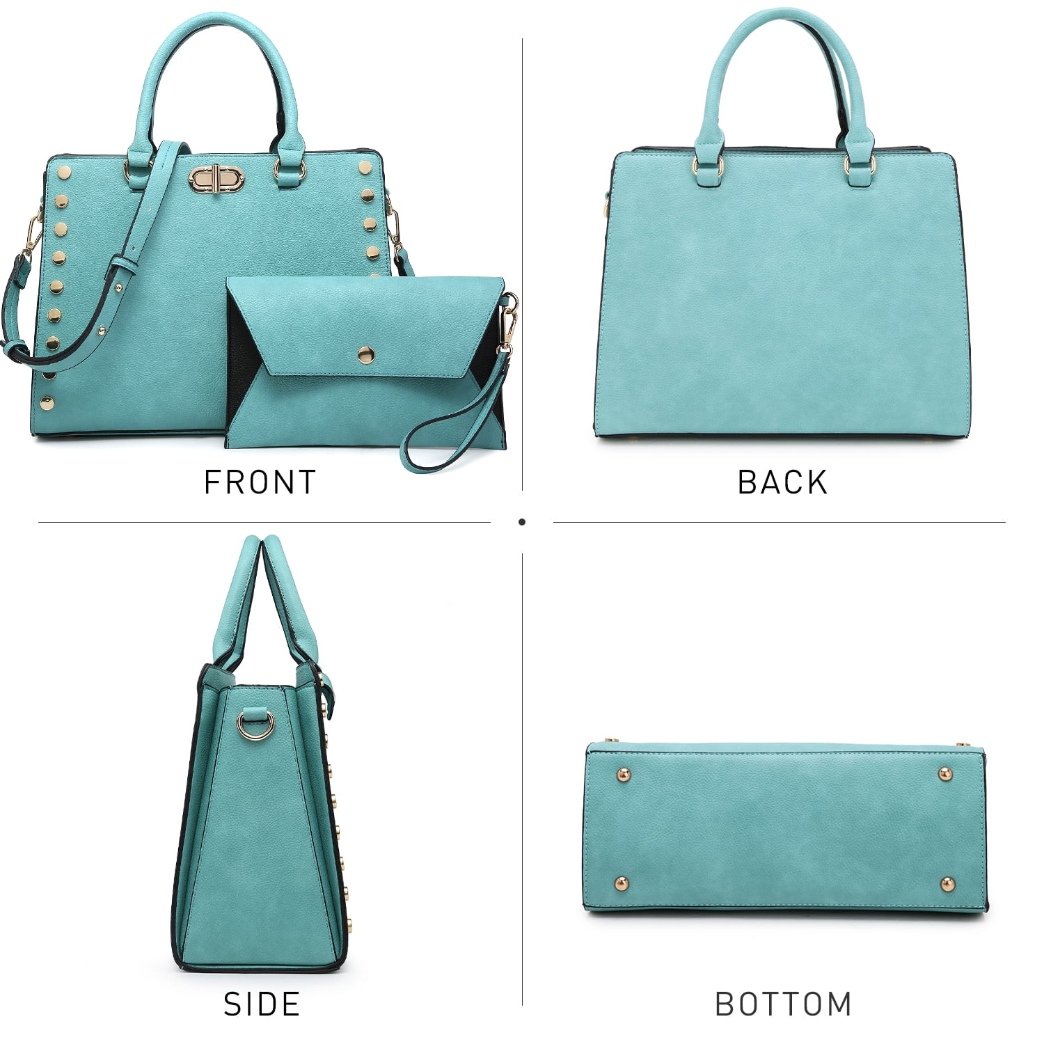 Dasein Purses and Handbags for Women Satchel Bags top Handle Shoulder Bag Work Tote Bag with Matching Wallet