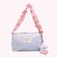 thumbnail image 5 of Bolso de hombro lindo para mujer, correa de hombro arrugada de pana, bolso diario para axila para niñas, 5 of 5