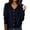 Black, variant on Women's Button Front Rib Stripe V-Neck Cardigan, Loose Fitting Long Sleeve Knit Sweater, Soft Comfortable Knitwear for Autumn and Winter, Casual Elegant Layering Piece for Daily Wear Black L