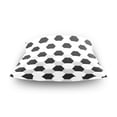 thumbnail image 4 of Fall Decor House Decor Pillow Covers 18*18in Crystal Velvet Sofa Cover Soft and Comfortable Shrink-Resistant Holiday Gifts Black and White Soccer Background, 4 of 7