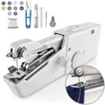 thumbnail image 1 of 29 PCS Handheld Sewing Machine, Mini Sewing Machine for Beginners and Adults, Portable Sewing Machine Handheld Easy to Use and Fast Stitch Suitable for DIY, Clothes,Travel,White, 1 of 6