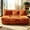 Orange, variant on Leumius Cozy Fluffy Cloud Lazy Sofa, 3-Seater Corduroy Bean Bag Lounge Chair, Lightweight Single-Seat Couch for Living Room, Bedroom, Dorm Room, Office & Small Spaces,Orange