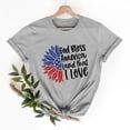 thumbnail image 2 of Youyipin womens tops USA spring fashion Shirt for Women 4th of July Shirts American Flag T-Shirt Patriotic graphic tees for women, 2 of 7