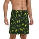 thumbnail image 2 of Fotbe Green Branch Olive Pantalones Cortos de Pijama para Hombre, Ropa de Dormir, Pantalones de Pijama Cortos para Hombre-Medium, 2 of 6