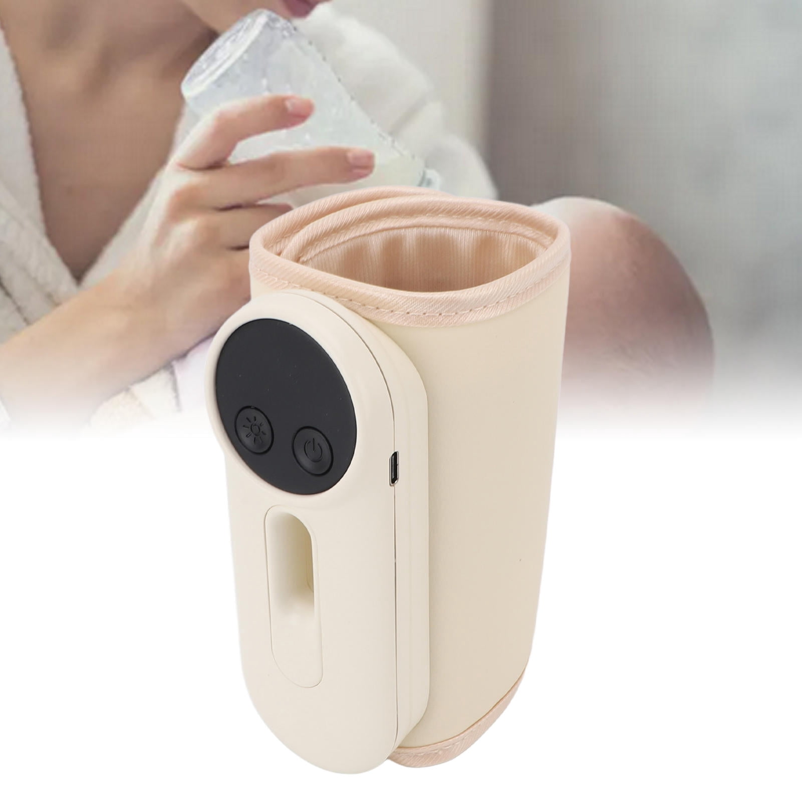 Yajisi Portable Baby Bottle Warmer, 8000mAh Rechargeable USB Bottle Heater for Travel & Outdoor, 5.9x3.9x3.1in