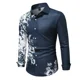 thumbnail image 1 of Camisa de hombre Primavera/Verano Estampado abstracto 3D Camisa de manga larga con solapa y botones Camisa informal de negocios serie Tiki, 1 of 6