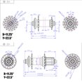 thumbnail image 3 of Roulement Moyeu Compact Pas de Bavures Réduire le Cycle de Friction Fournitures Installation Pratique Moyeux en Métal Alliage d'Aluminium Arbre de Roue Noir/rapide Relase, 3 of 9