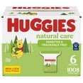 thumbnail image 1 of Toallitas para Bebé HUGGIES Natural Care Sensitive Sin Fragancia 1008 unidades, 1 of 9