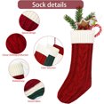 thumbnail image 3 of Paquete de 4 medias navideñas, medias navideñas, medias colgantes para chimenea, decoraciones, 3 of 5