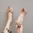 thumbnail image 4 of Zapatos planos con nudo de lazo para mujer con espuma viscoelástica antideslizante para viajes al aire libre, 4 of 9