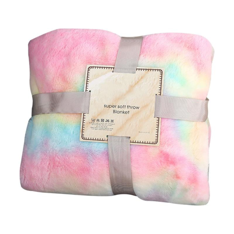 Details about   Thick Double Throw Sofa Bed Lamb Cashmere Blanket Super Soft Plush Plaid Blanket 