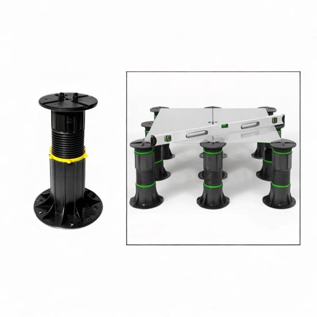 Soporte de equilibrio de piso Soporte cuadrado Mejoras para el hogar Base estable 240 a 370 mm