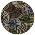 thumbnail image 2 of Addison Rugs Chantille Indoor/Outdoor Transitional Geometric Black Machine Washable Round Rug, 8' x 8', 2 of 8