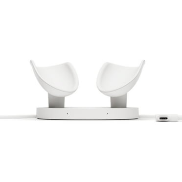 Meta Quest Compact Charging Dock — Works with Meta Quest 3/3S — Extended Headset Charging Cable  — Wireless Charging for Touch Plus Controllers