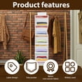 thumbnail image 3 of Weekly Clothes Organizer for Kids 6 Compartments Hanging Closet Organizer Foldable Day of the Week Clothes Organizer Space Saving Daily Clothes Organizer for Closet Bedroom, 3 of 10