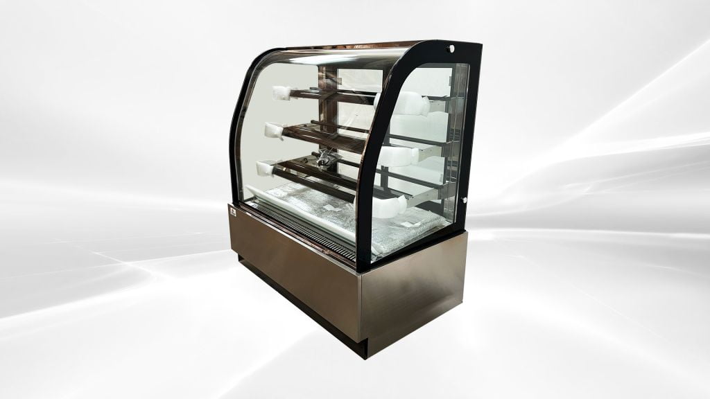 48" Commercial Curved Glass Refrigerated Bakery Display Case, Cake Showcase Refrigerator, ETL Certified