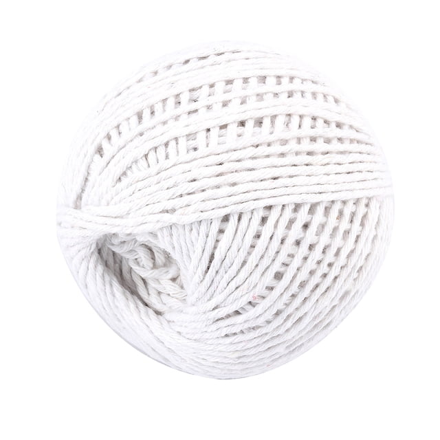 Cotton Thread Weave Socks Clothes Hats Clothing Practicing Socks Clothes Prop Sewing Rope Multicolored 100 Meters for Beginners DIY Ropes white