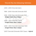 thumbnail image 3 of MAX Advanced Brakes - Brake Kit For 1999-2006 Chevy Silverado 1500 (Single Piston Rear Caliper) | Carbon Ceramic Brake and Rotor Kit Front and Rear | Daily Performance Drilled Slotted Brake Rotors, 3 of 10