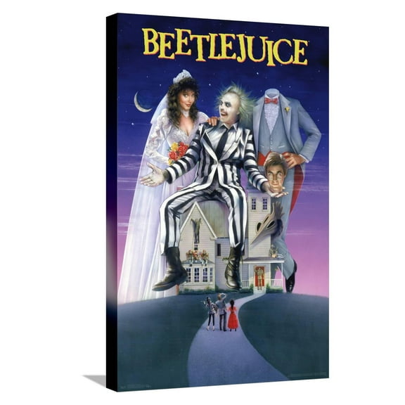 Beetlejuice - One Sheet Canvas Wall Poster, 14.725" x 22.375"