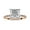 Rose Gold, variant on Hidden Halo Solitaire Engagement Rings for Women, Center 7.5mm Princess Cut Lab Created Moissanite Half Eternity Wedding Ring in 10K Solid Yellow Gold Size-4
