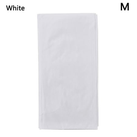 

Rectangular Solid Color Birthday Decoration Thickening Hotel Home Decor Table Cover Plastic Tablecloth Party Supplies WHITE M