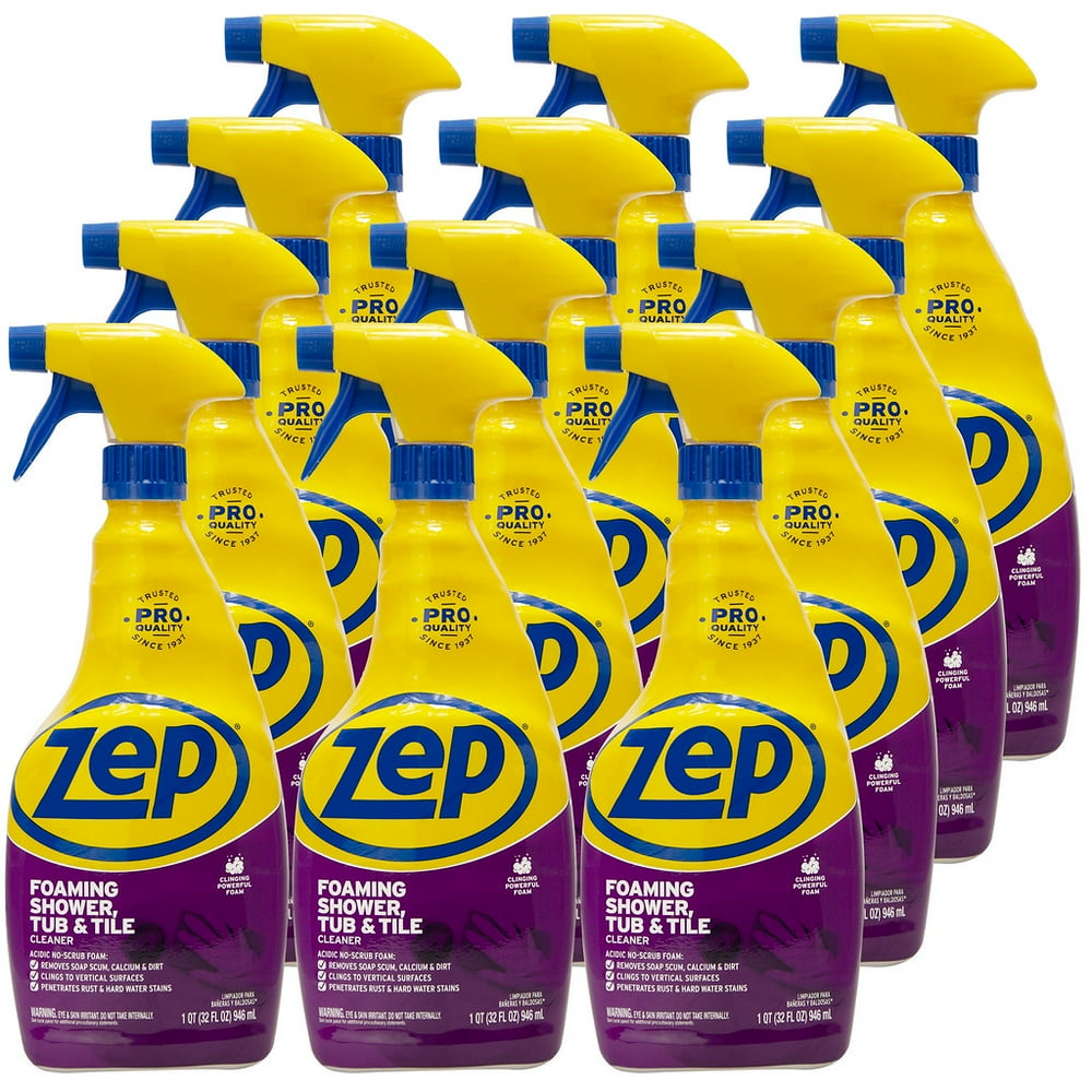 Zep Foaming Shower, Tub and Tile Cleaner 32 Ounce ZUPFTT32 (case of 12