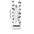thumbnail image 3 of Halloween Decorations Outdoor - 4ft Hanging Swing Ghost Decor with a Maple Leaf Swing,String Light,Halloween Decor for Tree,Yard,Porch,Garden, 3 of 7