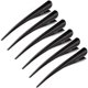 thumbnail image 1 of Large Alligator Hair Clips for Styling - 5 Inch Rust-Proof Duckbill Sectioning Clips, Non-Slip Salon Hair Clips (6 Pack, Black), 1 of 5
