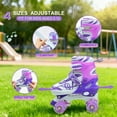 thumbnail image 3 of JZY Glitter Musical Roller Skates for Kids 3-12 - Adjustable Outdoor Skates with Light-Up Wheels, Beginner-Friendly Birthday for Boys & Girls, 3 of 7