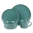 thumbnail image 4 of 10 Strawberry Street Double Line 16 Piece Dinnerware Set, Emerald Green, 4 of 4