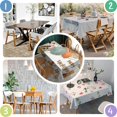 thumbnail image 4 of Thanksgiving Tablecloth Waterproof Spillproof Tablecolths Table Covers Rustic Autumn Farm Pumpkins Harvest Table Cloths for Thanksgiving Background Indoor and Outdoor Birthday Rectangle,60x84inch, 4 of 5
