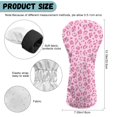 thumbnail image 6 of Yuyamidu Pink Leopard Print Golf Club Head Cover with Soft Lining Fashion Driver Headcover PU Leather Golf Club Cover for Women Golf Gift for Golfers, 6 of 7