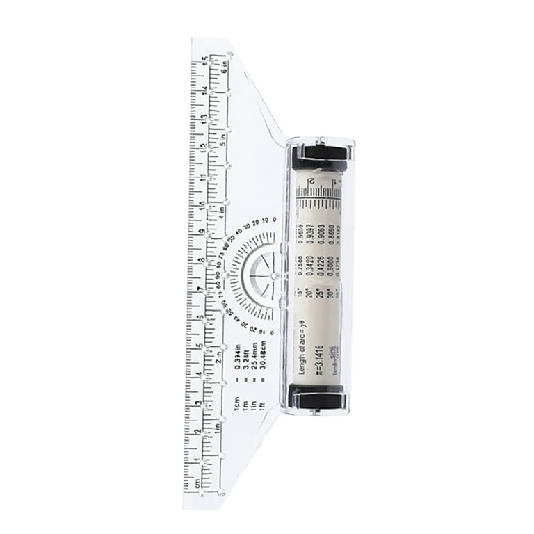 Ruler Rolling Measuring Tool Parallel Drawing Drafting Scale Hanger Plastic Frame Multi Balancing Line Woodworking