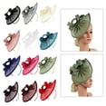 thumbnail image 2 of Elegant Wedding Headgear Hat in Natural Party Hairpieces Fashion Headwear Accessory for Picnics and Beach Outings, 2 of 9