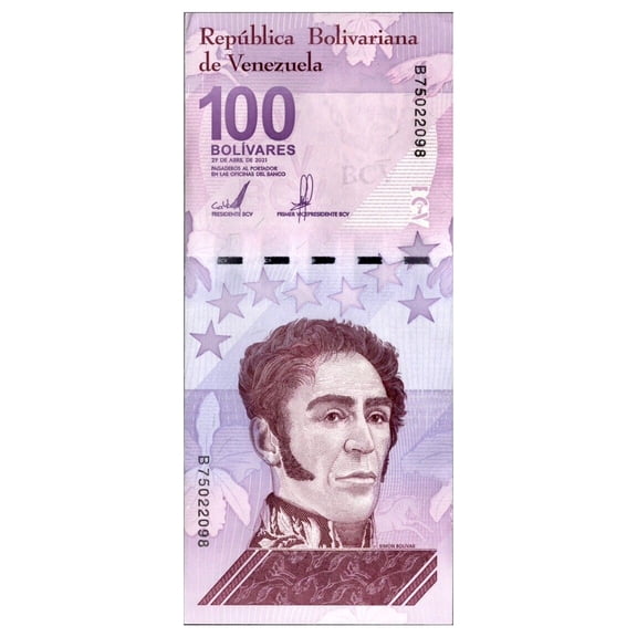 100 Digitales Banknote 2021 UNC 100 Million Bolivars Uncirculated Currency with COA Collectible