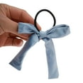 thumbnail image 5 of Unique Bargains 1 Pc Fashion Solid Bow Ribbon Hair Elastic Band Blue, 5 of 5