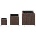 thumbnail image 5 of vidaXL 3x Garden Raised Beds Poly Rattan Patio Flower Boxes Pots Multi Colors, 5 of 9