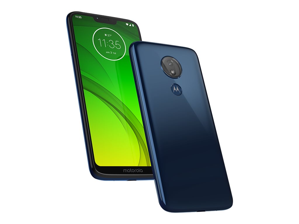 Motorola Moto G7 Power - 4G smartphone - RAM 3 GB / Internal Memory 32 GB - microSD slot - LCD display - 6.2" - 1570 x 720 pixels - rear camera 12 MP - front camera 8 MP - marine blue