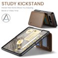 thumbnail image 4 of ShieldPlus for Google Pixel Fold Wallet Case with Card Holder, RFID Blocking for Pixel Fold Case for Women Men, Durable Kickstand Shockproof Phone Case for Google Pixel Fold,Brown, 4 of 5