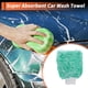 thumbnail image 2 of 2 Pcs Toalla para Lavar Coches de Felpa Herramienta de Secado para Limpieza de Coches 26x20x1cm Verde Blanco Blanco, 2 of 6